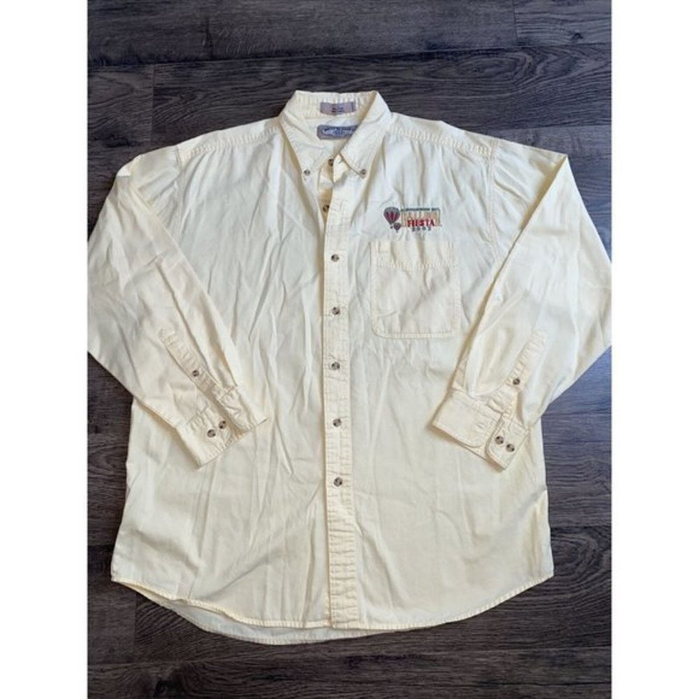 Albuquerque international ballon fiesta long sleece button down VTG 2002 Size L‎